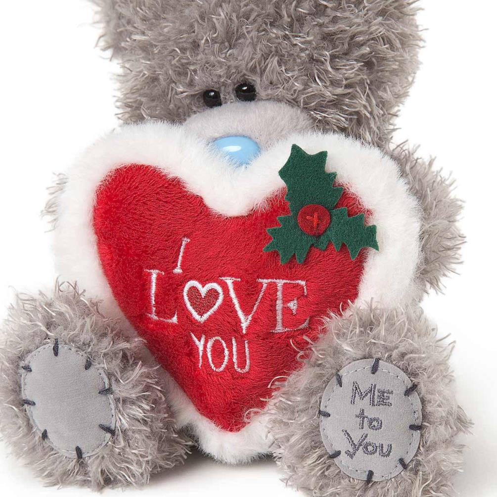 7" I Love You Padded Heart Me To You Bear Extra Image 2